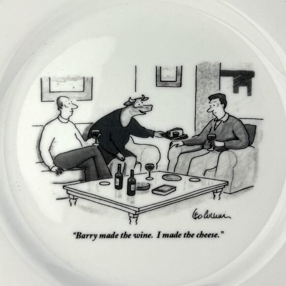 Vintage “The New Yorker” Appetizer Plate Set of 8 Cartoon Plates - Picture 5 of 10
